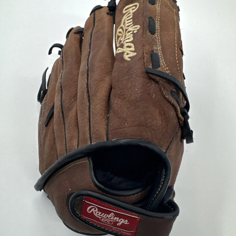 Rawlings Leather Baseball Glove Brown Basket Web RHT RBG36DB Right Hand Throw - Picture 8 of 12